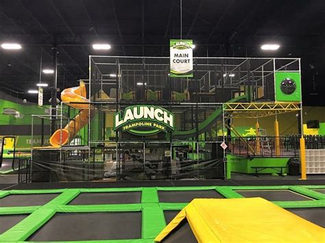 Launch trampoline - 5 out of 5. Bryan S. Waited too long to go here after they opened. Took my daughter (8 years old) who loves all the other trampoline parks in the area. But she just keeps talking about this place! Lots of fun! 5 out of 5. Bryan S. Waited too long to go here after they opened.
